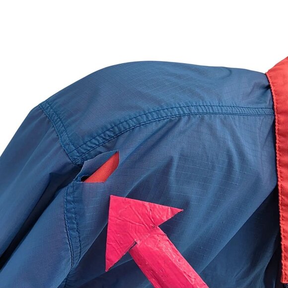 Vintage Patagonia Mens Medium Flux Jacket Windbreaker Reversible Nylon Neon - Picture 9 of 15